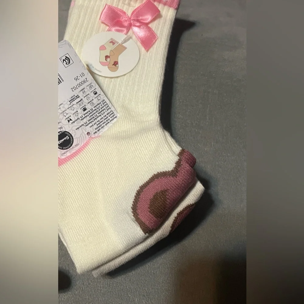 🔴 3/$12 Women’s Hello Kitty & Friends Mid‎ Crew Socks 2 Pack Size 4-10